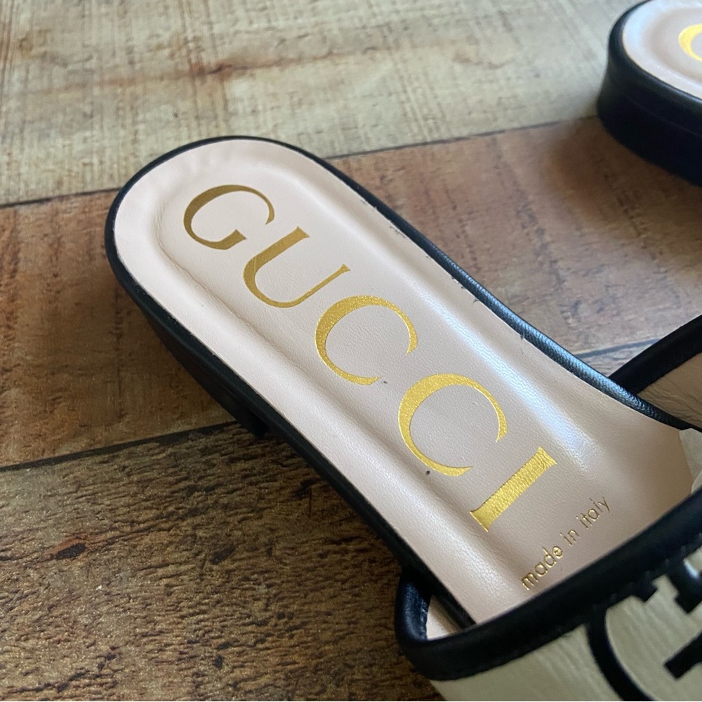 GUCCI Marmont GG leather Slide - Picture 3 of 9